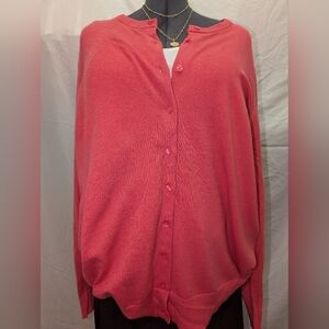 Torrid Coral Cardigan Sweater size 2 (18/20)